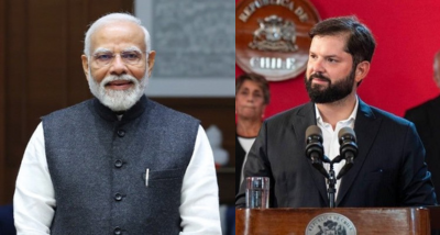 चिली के राष्ट्रपति गेब्रियल बोरिक फॉन्ट से प्रधानमंत्री नरेंद्र मोदी आज नई दिल्ली में वार्ता करेंगे