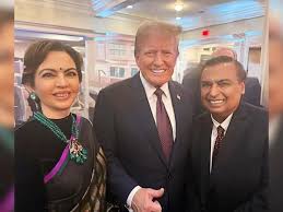 दोहा में ट्रंप से मिले Mukesh Ambani