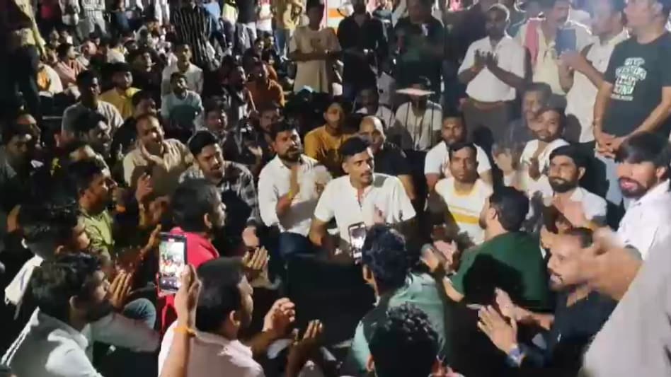 हरदा में करणी सेना का प्रदर्शन