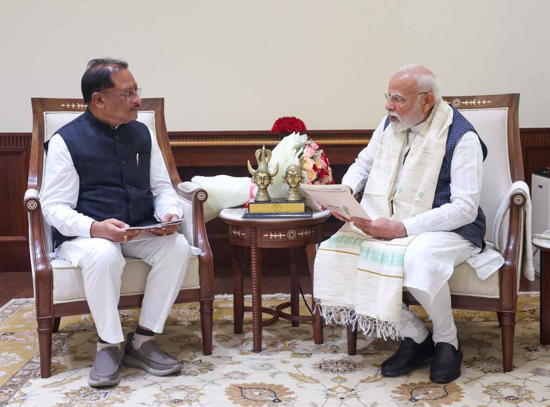 प्रधानमंत्री नरेंद्र मोदी से मिले मुख्यमंत्री विष्णुदेव साय